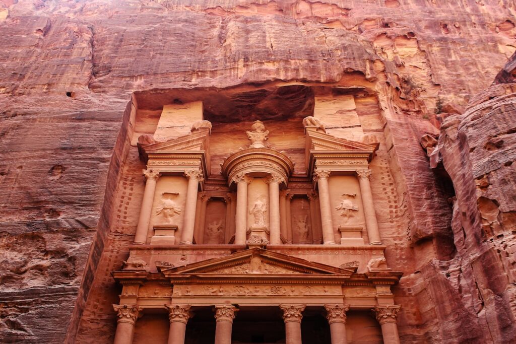 Petra Jordan rose city ancient Nabataean ruins iconic landmark